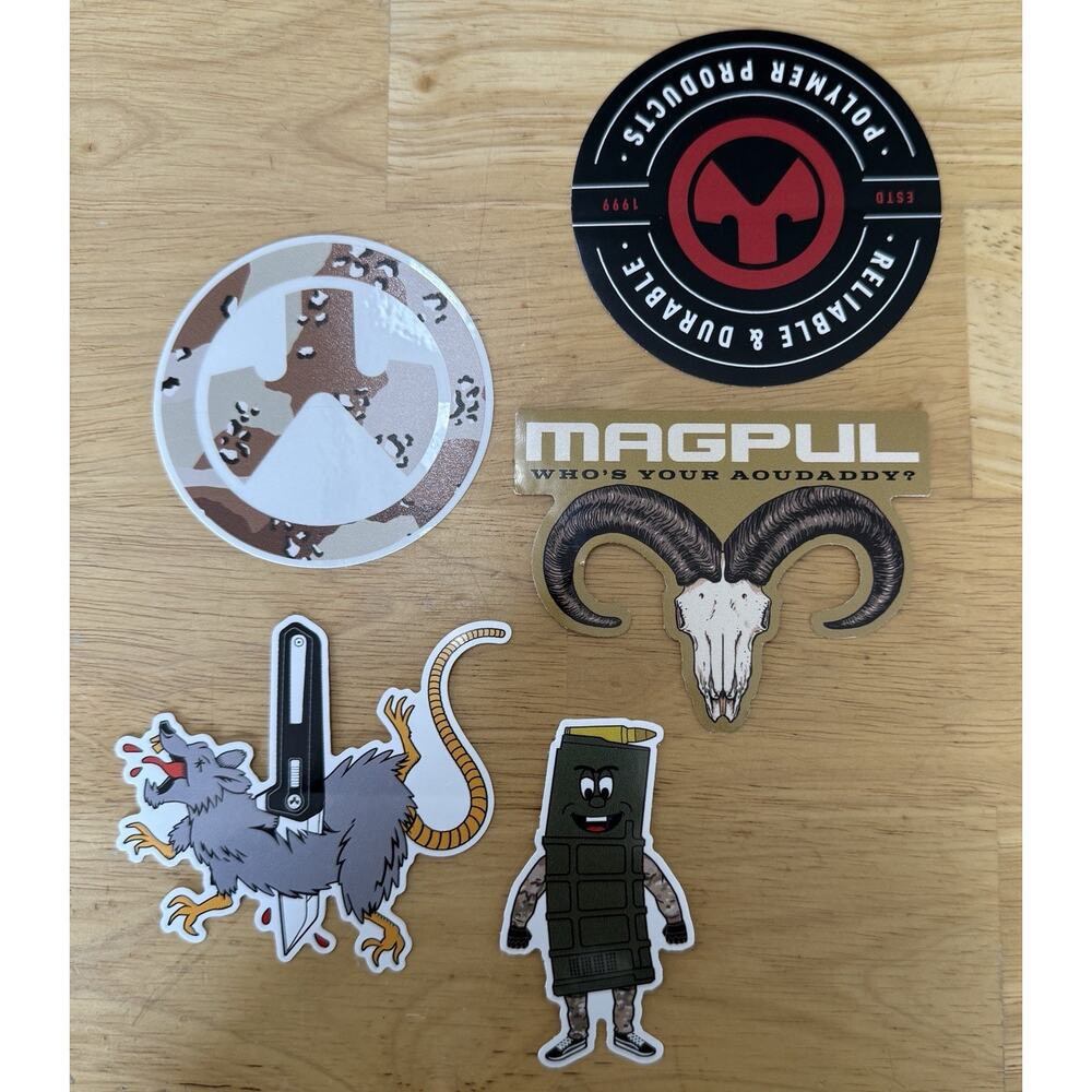 Magpul Decals Sticker Lot Of 5, 2026 Las Vegas Shot Show NEW